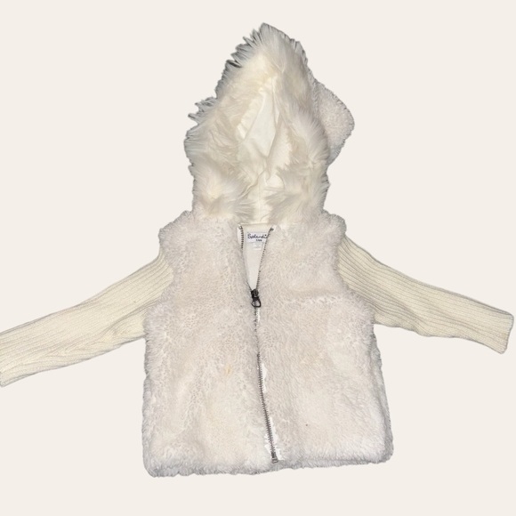 Splendid Kid's White Zipper Jacket Size 3/6M - Picture 1 of 4